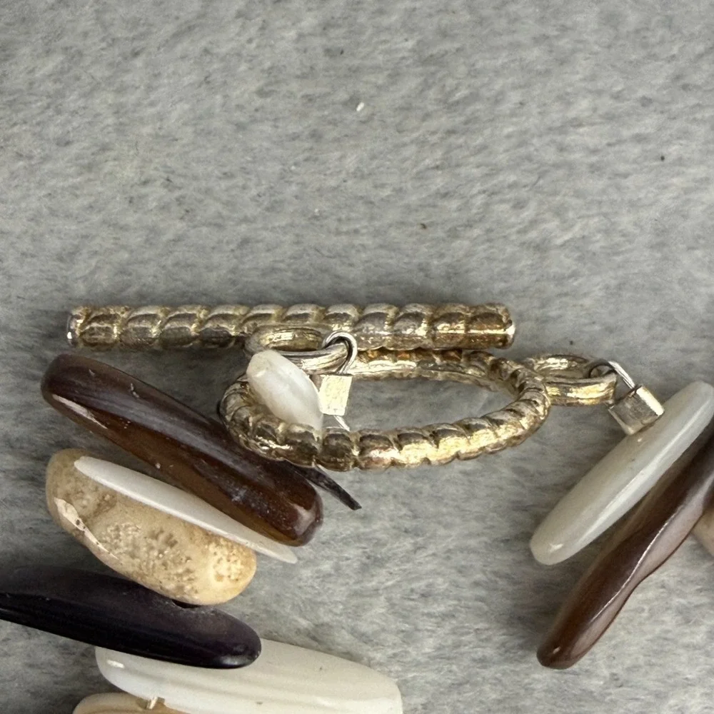 Vintage Shell Bracelet Dyed Abalone Spikes Beach Sea 7.5